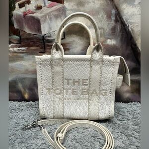 Marc Jacobs White Micro Tote Bag